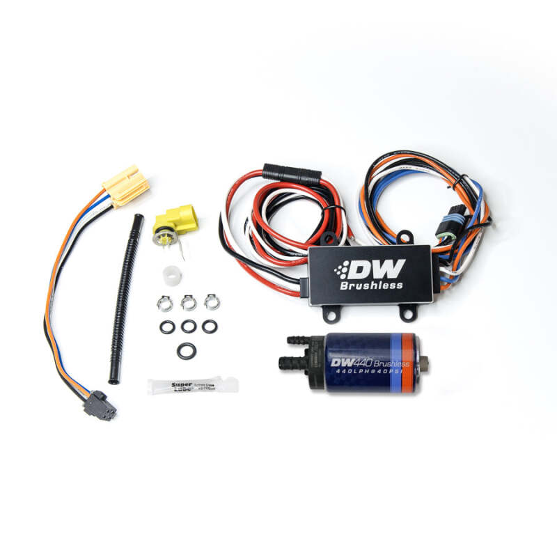 DeatschWerks 16+ Chevy Camaro 440lph In-Tank Brushless Fuel Pump w/9-0902 Instl kit/C102 Controller