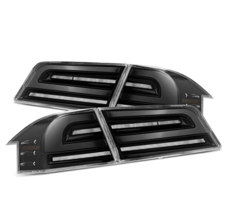 AlphaRex 12-21 Tesla Model S LUXX-Series LED Tail Lights - Alpha-Black