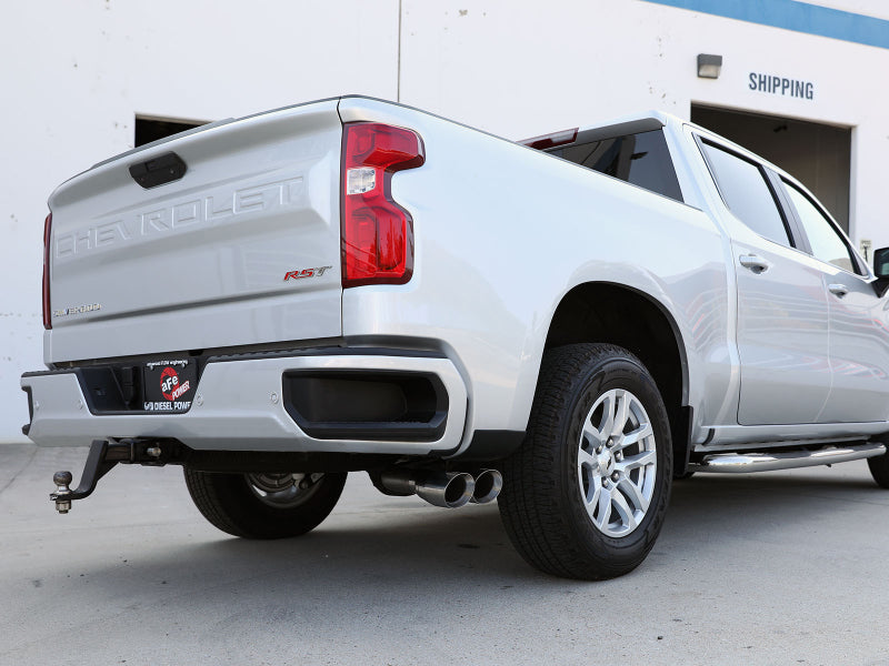 aFe Rebel XD Series 3 IN 304 Stainless Steel DPF-Back Exhaust w/Dual Polished Tips