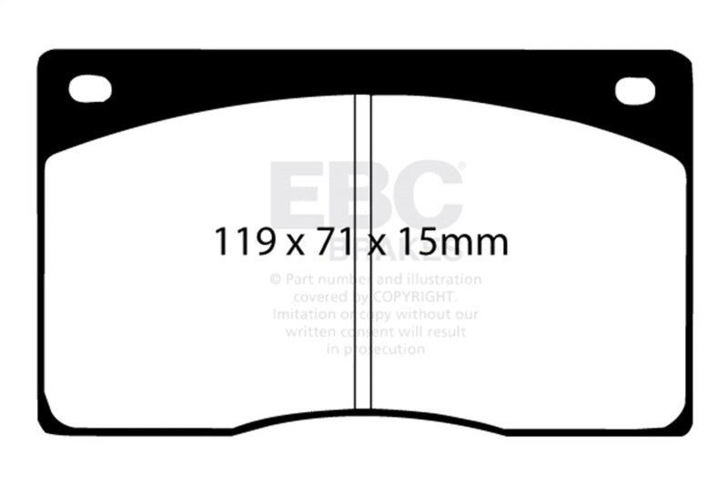 EBC 93-97 Aston Martin DB7 3.2 Supercharged Greenstuff Front Brake Pads