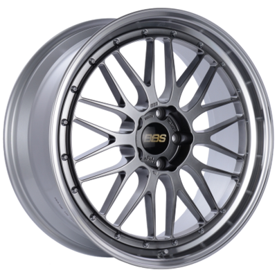BBS LM-R 20x10 5x112 ET12 Diamond Silver Center / Diamond Cut Lip Wheel -82mm PFS/Clip Required