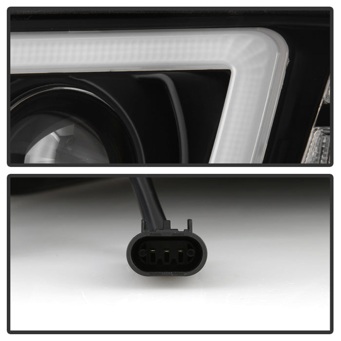 Spyder Peterbilt 325 2008-2019 Driver Side Projector Headlights - Black (PRO-YD-PB38600-L-BK)