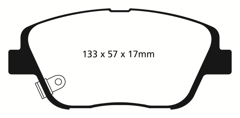 EBC 10-14 Hyundai Sonata 2.0 Turbo Redstuff Front Brake Pads