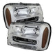 xTune Chevy Trailblazer 02-09 Crystal Headlights Chrome HD-JH-CTB02-AM-C