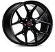 Vossen HF-7 20x10.5 / 5X120 / ET38 / Deep Face / 72.56 - Gloss Black Wheel