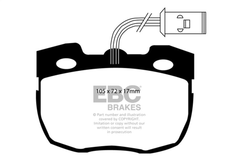 EBC 95-96 Land Rover Discovery (Series 1) 3.9 Yellowstuff Front Brake Pads