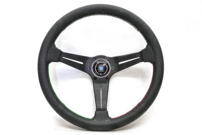 Nardi Sport Rally (Deep Corn) Sectors 350mm Black Spoke Perforated Leather