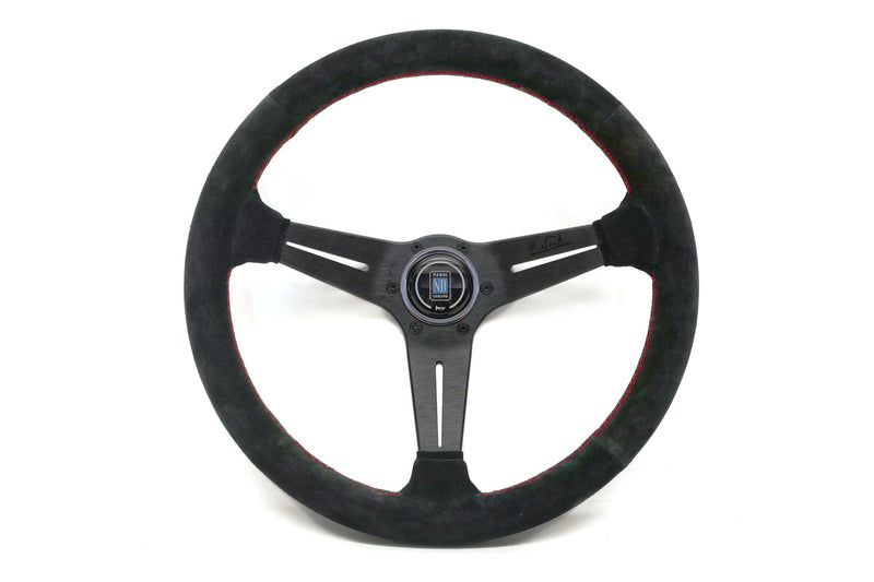 Nardi Sport Rally (Deep Corn) Steering Wheel 350mm with Black Suede grip and Black spokes — authentic Italian manufacture