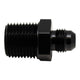 DeatschWerks 6AN Male Flare to 1/2in Male NPT Adapter - Anodized Matte Black