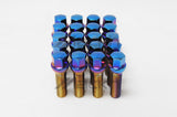 Wheel Mate Mevius Lug Bolt Set of 20 - Blue Neon 14x1.50 40mm Cone 60 DEG TAP
