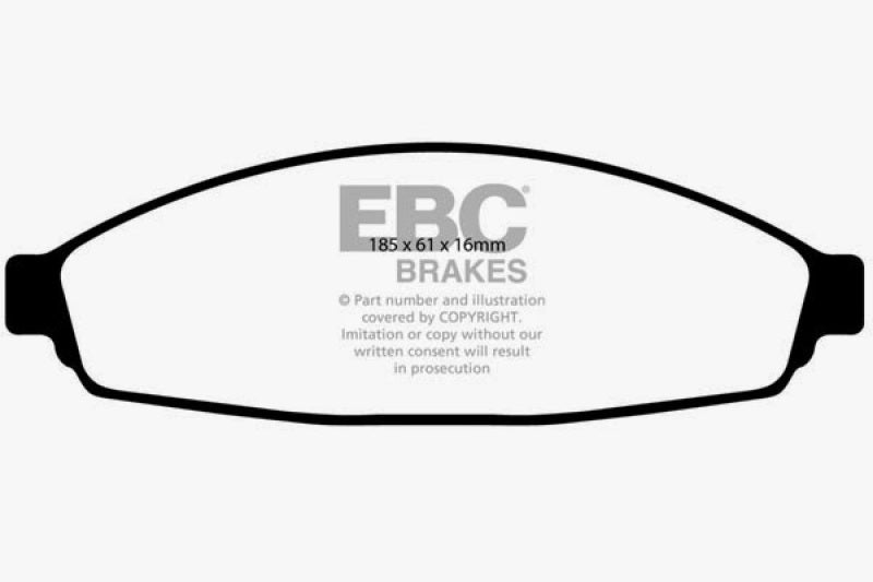 EBC 03+ Ford Crown Victoria (Police) 4.6 Greenstuff Front Brake Pads