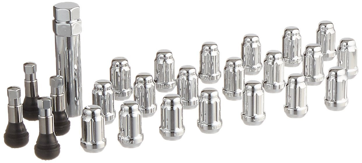 Enkei 12x1.5x35 Chrome Bulge Acorn Lug Nut Set - 20xACLK