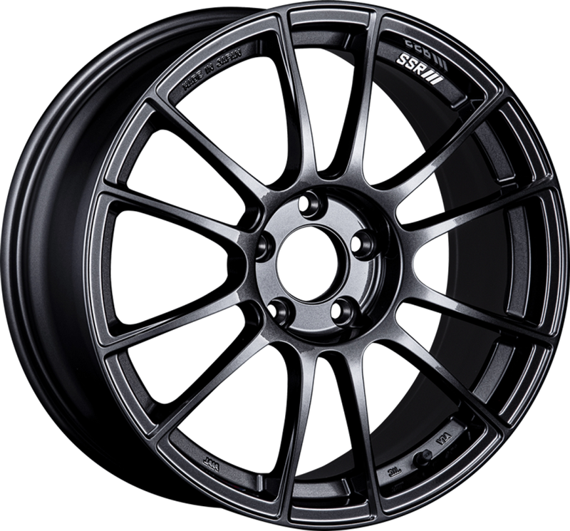 SSR GTX04 17x9 5x100 38mm Offset Dark Gunmetal Wheel