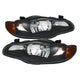 xTune Chevy Monte Carlo 00-05 Crystal Headlights Black HD-JH-CMC00-AM-BK