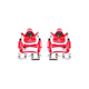 Power Stop 00-01 Infiniti I30 Front Red Calipers w/Brackets - Pair