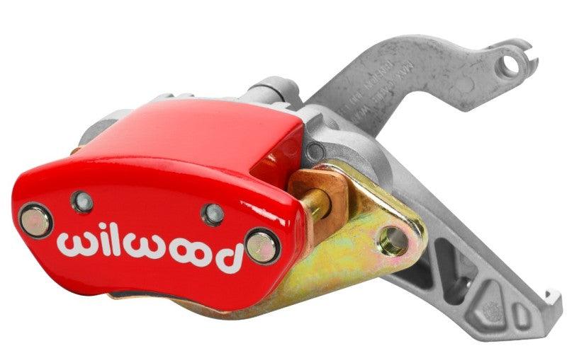 Wilwood RH MC4 Mechanical Parking Brake Caliper -1.38in Bracket - .81in Disc - Red