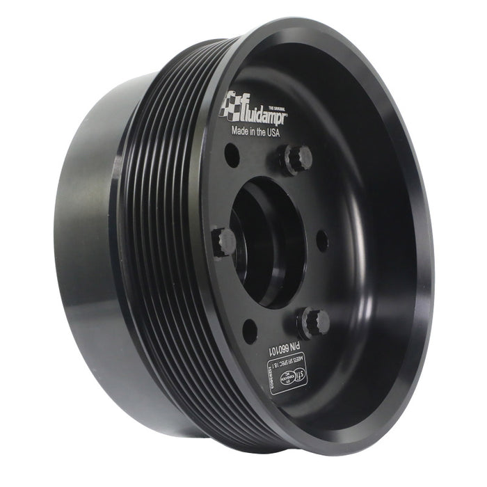 Fluidampr Chevy LSX 6-1/4in Damper w/Single 8 Rib 6.57in Dia Pulley Steel Internally Balanced Damper