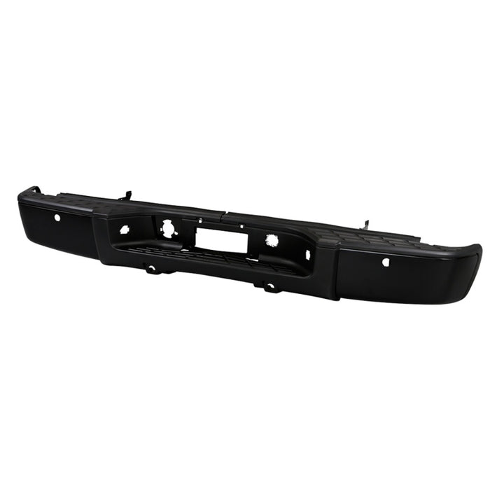 xTune 07-13 Chevy Silverado 1500 w/Parking Sensor OEM Style Steel Rear Bumper - BLK RB-CS07-SET-WS-B