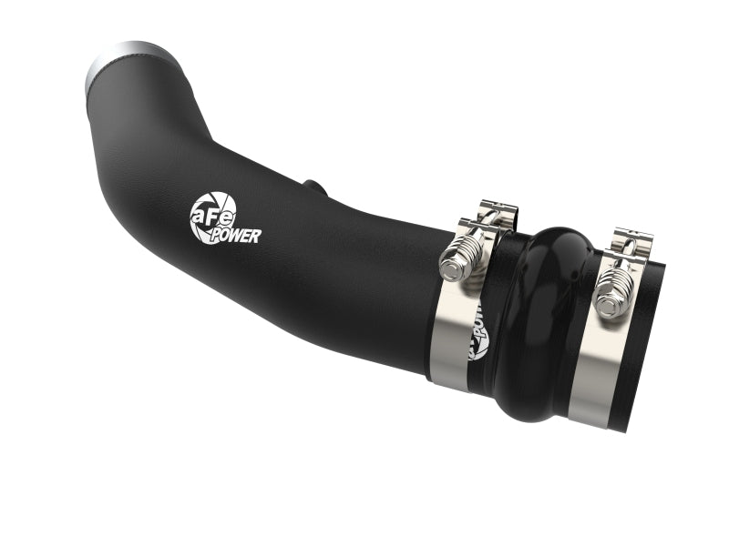 aFe 23-24 Ford Diesel Trucks V8-6.7L (td) BladeRunner 3in. Aluminum Hot Charge Pipe - Black