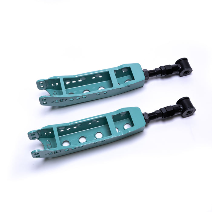 BLOX Racing Rear Lower Control Arms - Teal (2013+ Subaru BRZ/Toyota 86 / 2008-2023 Subaru WRX/STI)