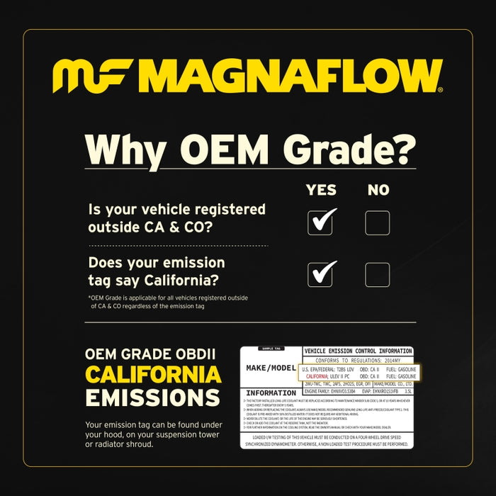 MagnaFlow Conv Direct Fit 20-21 Nissan Kicks 1.6L Single Manifold