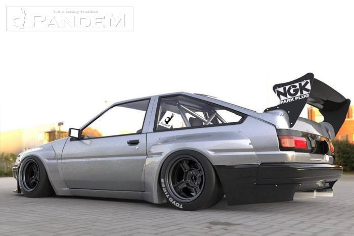 GReddy Pandem 84-87 Toyota Corolla-Trueno HB AE86 Full Widebody Kit w/o Wing