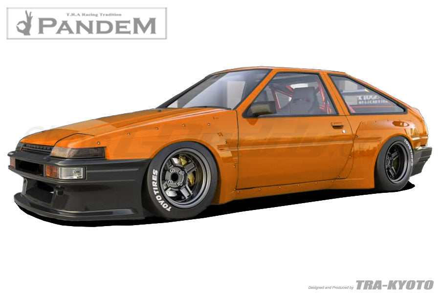 GReddy Pandem AE86 1984-1987 Toyota Corolla Levin Rear Fenders - **Special Order No Cancellations**