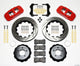 Wilwood AERO6 Front Hat Kit 14.25 Drilled Red 2006-10 Magnum/Challenger/Charger/300C