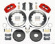 Wilwood Dynapro 6 Front Hat Kit 12.88in Red 2005-Up Mazda 3 w/ Lines