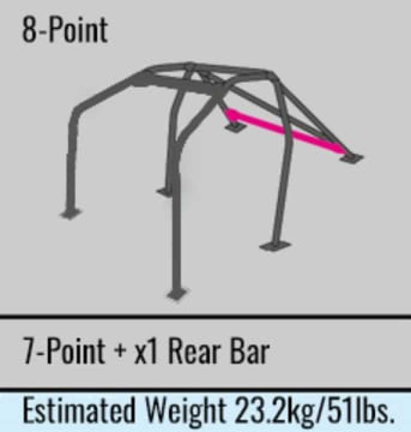 Cusco Roll Cage 8 points Dash Through Chromoly 4 Passenger CT9A Evo 9 (S/O / No Cancel)