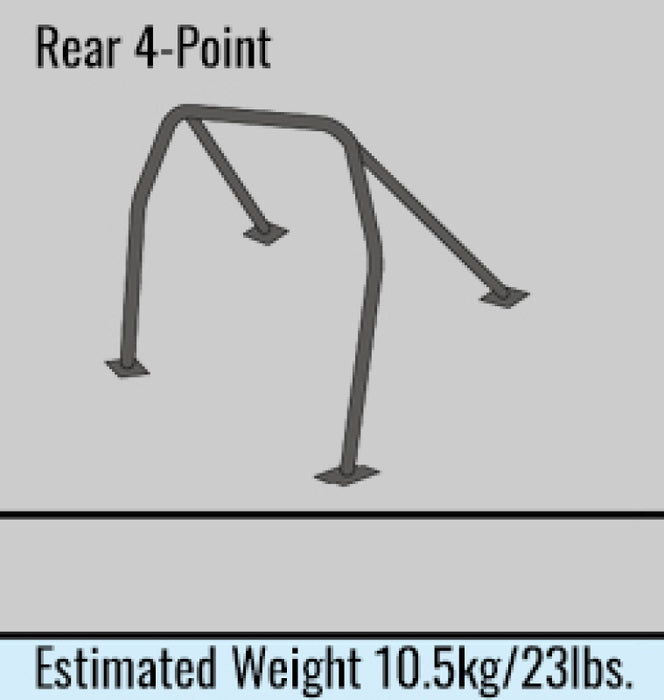 Cusco D1 Chromoly 4-PT Roll Cage Nissan BCNR33 (S/O/No Cancel) CUSCO BLUE