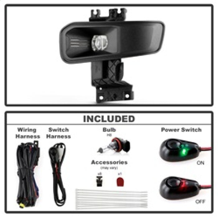 Spyder 23-25 Ford F250/F350/F450/F550 SD OEM Halogen Fog Lights w/Switch - Clear (FL-FS2023-C)