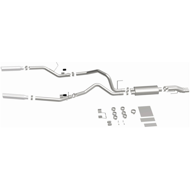 MagnaFlow 11 Ford F-150 3.7L/5.0L/6.2L SS Catback Exhaust Dual Split Rear Exit w/ 3.5in SS Tips