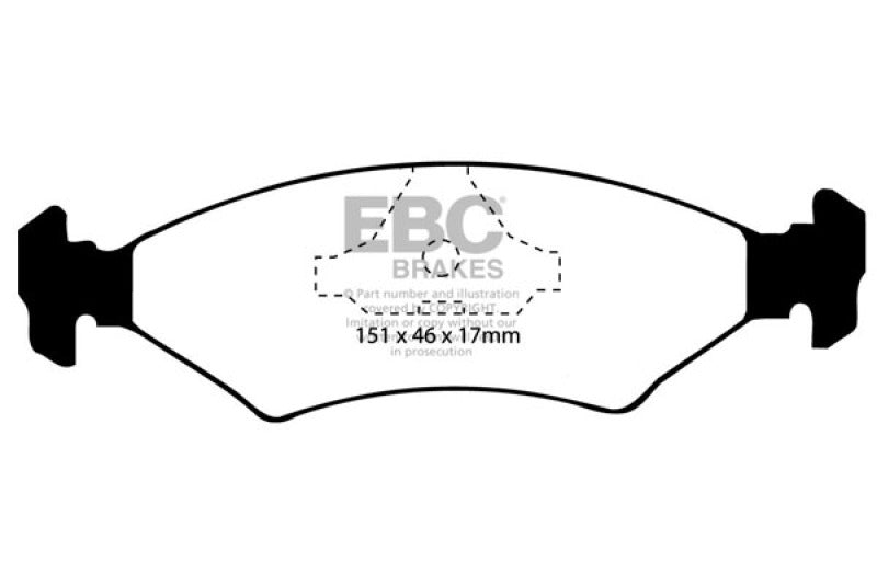 EBC 85-89 Ferrari 328 3.2 Yellowstuff Rear Brake Pads