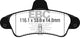 EBC 2001-2003 Mercury Cougar 2.0L Ultimax2 Rear Brake Pads