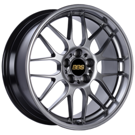 BBS RG-R 18x8.5 5x114.3 ET38 Diamond Black Wheel -82mm PFS/Clip Required