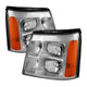 xTune Cadillac Escalade Hid Model Only 2003-2006 OEM Style Headlights Chrome HD-JH-CAES03-HID-C