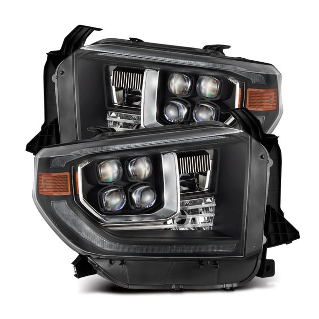 AlphaRex 2024+ Toyota Tacoma NOVA-Series LED Proj Headlights Alpha-Blk w/Actv Light & Seq. Sig + DRL