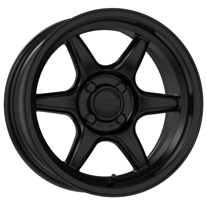 Kansei K11B Tandem 15x8in / 4X100 BP / 25mm Offset / 73.1mm Bore - Satin Black