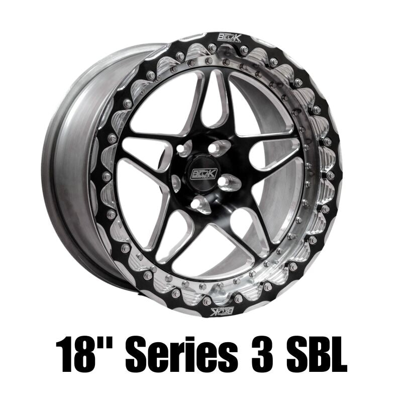 Belak 18x9 / 5.75in BS / 5x120 BP / High Pad / Series 3 Wheel - Single Beadlock