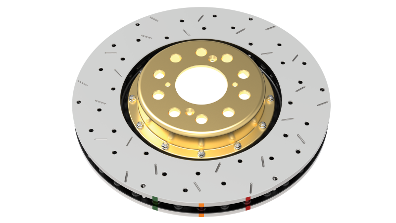 DBA 2009 Chevrolet Corvette ZR1 5000 Series Drilled and Slotted Front Rotor (Black Hat)
