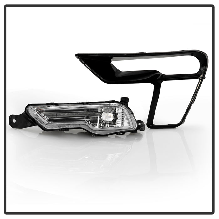 Spyder 18-19 Ford Explorer OEM Full LED Fog Lights w/Switch - Clear (FL-FEXP18-LED-C)
