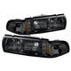 xTune Chevy Caprice 91-96 / Impala 91-96 1Pc LED Crystal Headlights Smoke HD-ON-CCP91-1PC-LED-SM