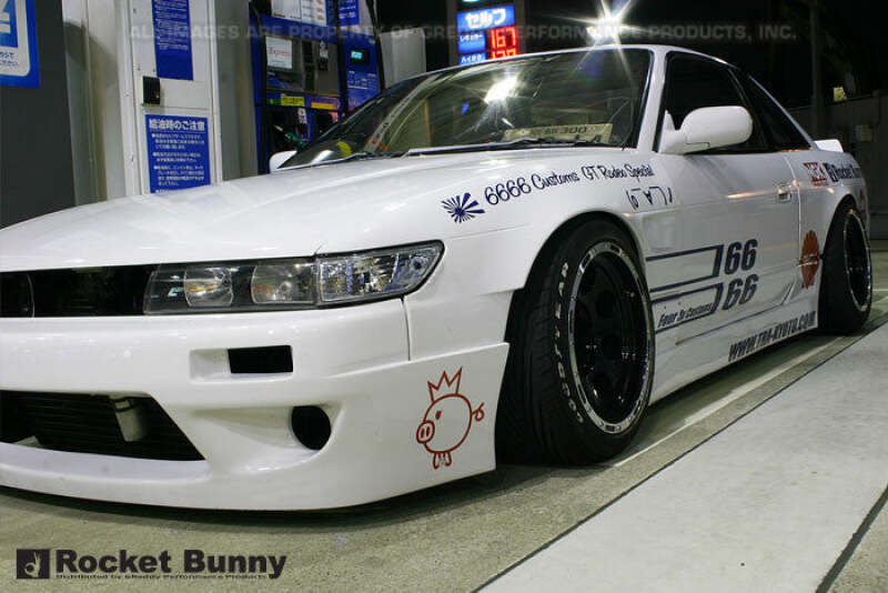 GReddy 89-93 Nissan 240SX/Silvia S13 Rocket Bunny Side Skirts Ver. 1-FRP **Must Check Availability**