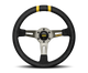 Momo MODDRIFT Steering Wheel 330 mm -  Black Suede/Anth Spokes/2 Stripes