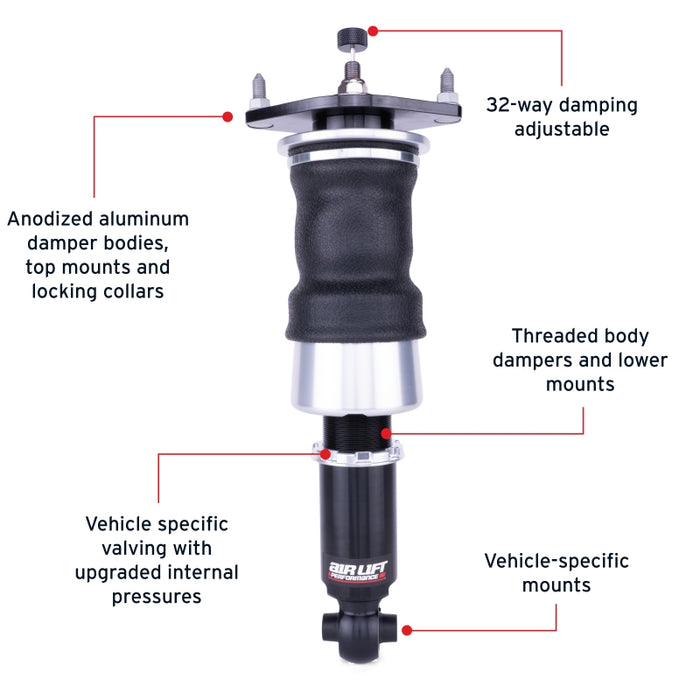 Air Lift Performance 12-25 Subaru BRZ / 12-20 Toyota GT86 Rear Air Suspension Kit
