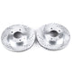 Power Stop 95-00 Mazda Millenia Front Evolution Drilled & Slotted Rotors - Pair