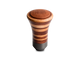 Momo Trofeo Heritage Shift Knob - Tall Wood, Layered Mahogany and Beechwood, Leather Insert Top