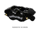 Wilwood Caliper-Forged Dynalite-Black 1.38in Pistons .81in Disc