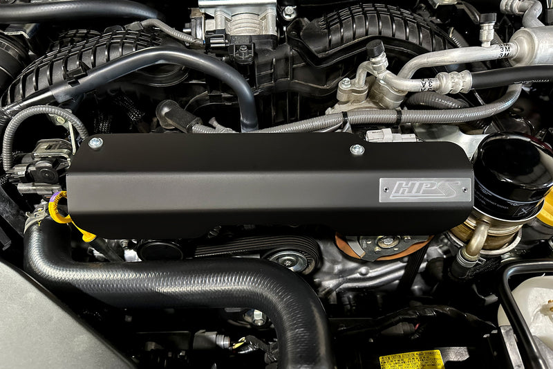 HPS Belt Cover - 2022-2024 Subaru WRX 2.4L Turbo - Black (71-103WB)